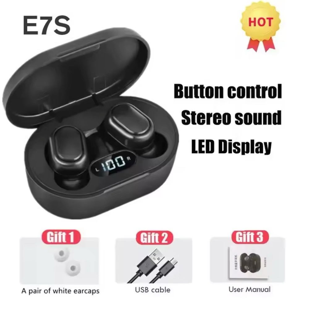 E7S Wireless Earbuds with LED Display